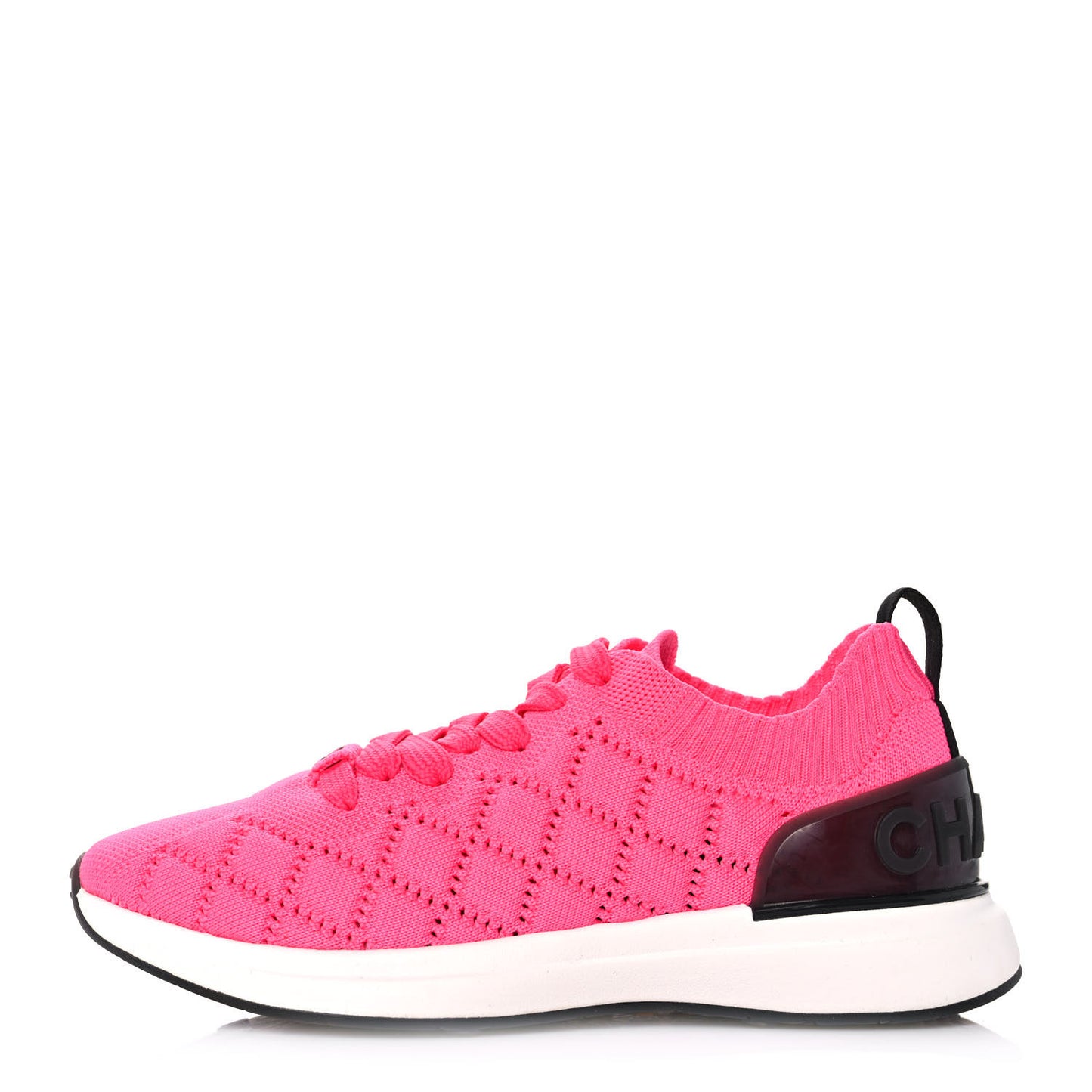 Mixed Fibers Quilted Womens CC Sneakers 35.5 Bright Pink