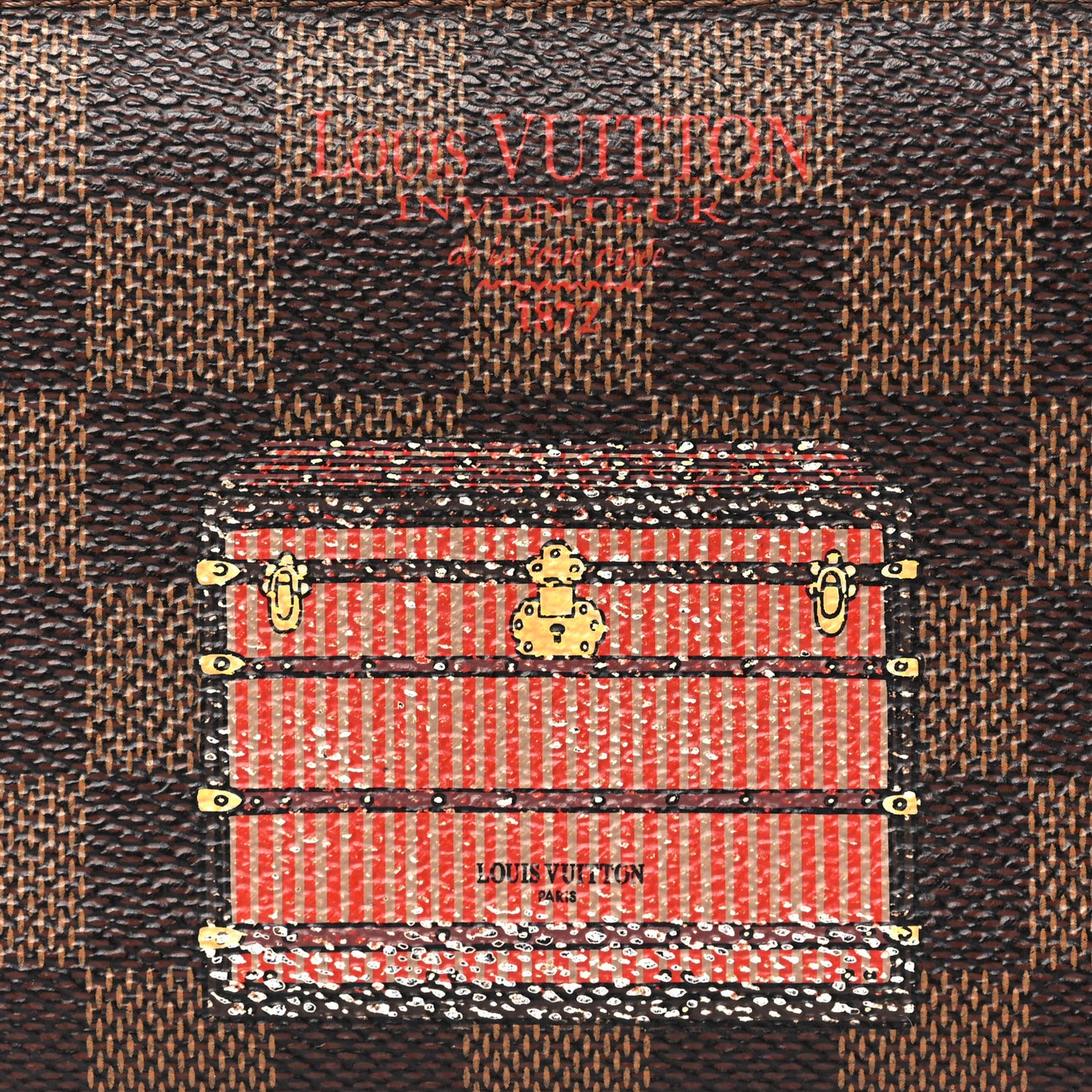 Damier Ebene Trunks and Locks Insolite Wallet