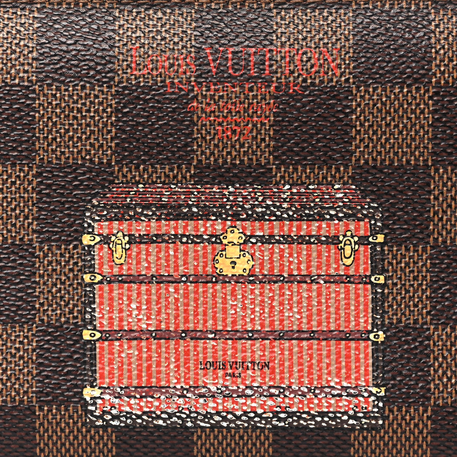 Louis Vuitton Damier Ebene Trunks and Locks Insolite Wallet 8 of 13