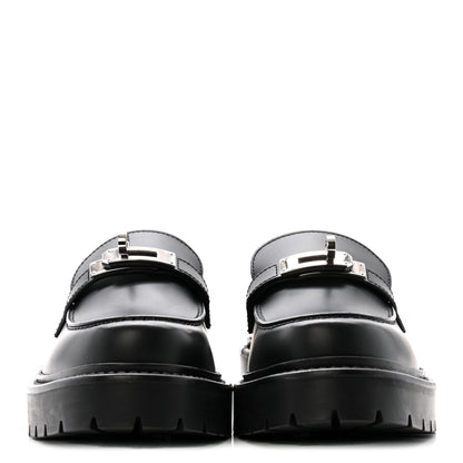 Hermes Calfskin Womens Icone Loafers 36 Black 3 of 11