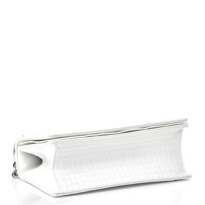 Christian Dior Patent Micro-Cannage Small Diorama Flap Bag White 4 of 8