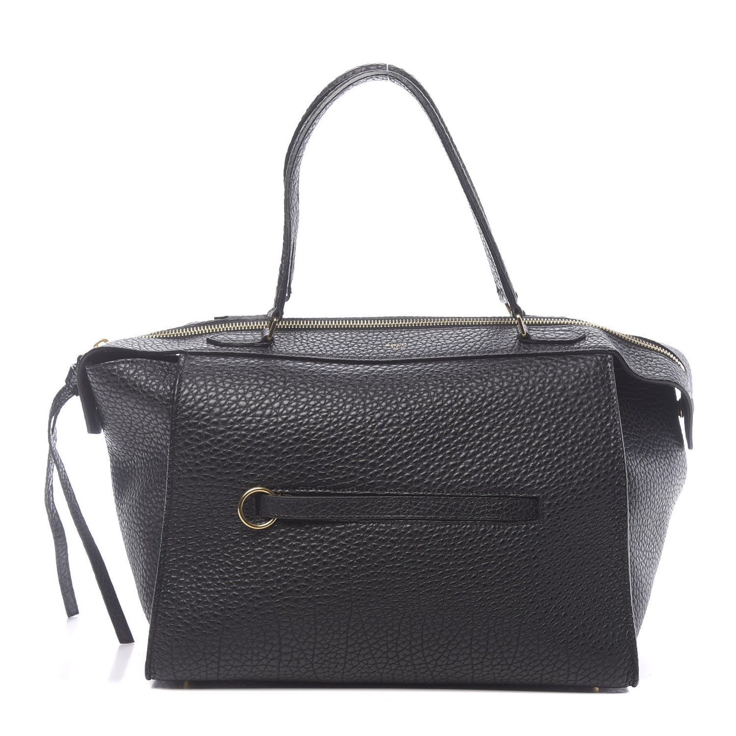 Bullhide Calfskin Small Ring Bag Black