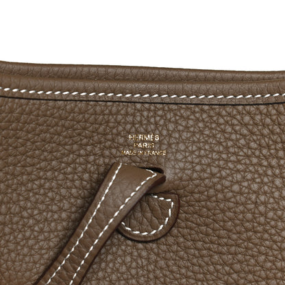 Hermes Taurillon Clemence Amazone Evelyne TPM Etoupe Bleu Indigo 6 of 13