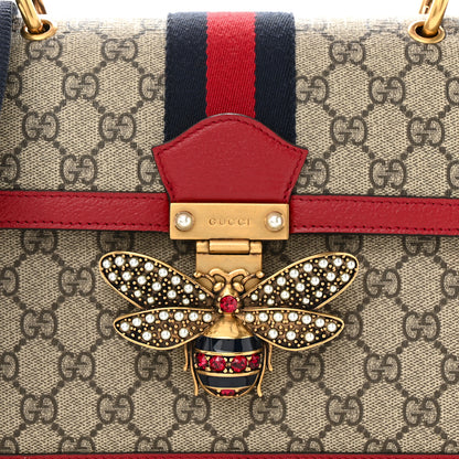 Gucci GG Supreme Monogram Small Queen Margaret Top Handle Bag Red 8 of 10