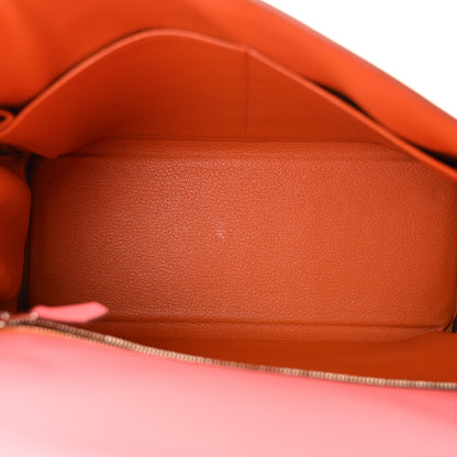 Hermes Evercolor Verso Kelly Retourne 28 Rose D'ete Terre Battue 5 of 11