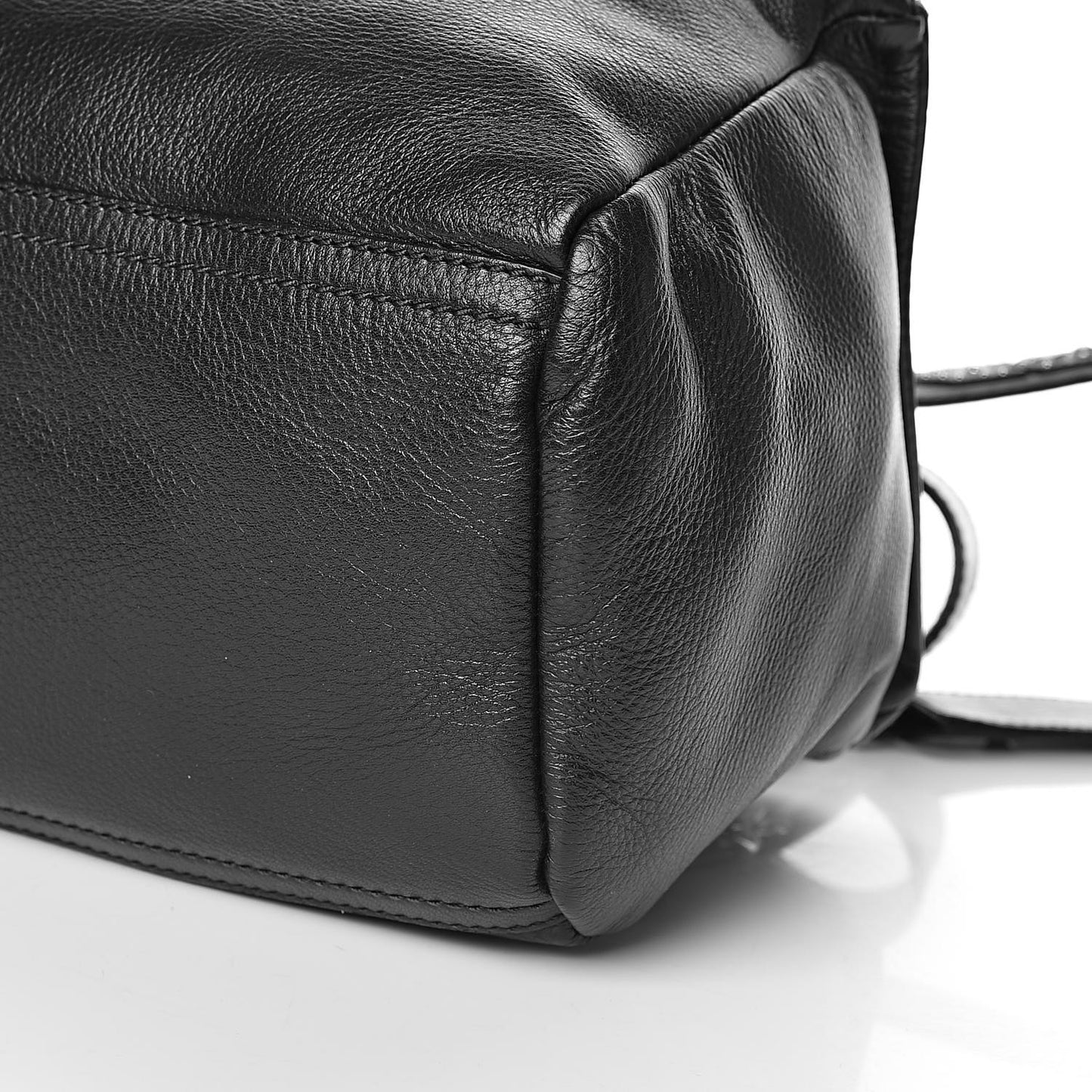 Calfskin Small Studded Pandora Black Brown