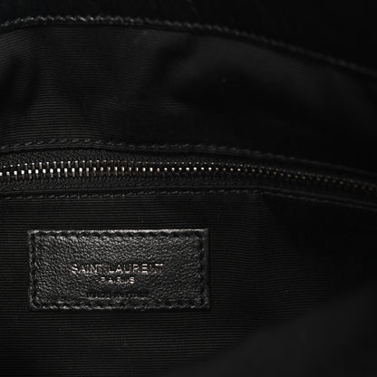 Saint Laurent Crinkled Calfskin Matelasse Monogram Medium Niki Shopper Tote Black 6 of 10