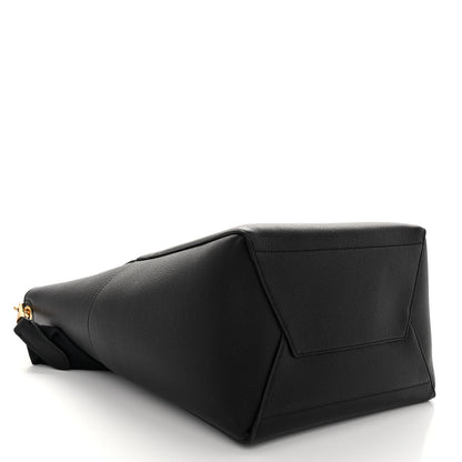 Celine Soft Grained Calfskin Sangle Bucket Bag Black 4 of 9