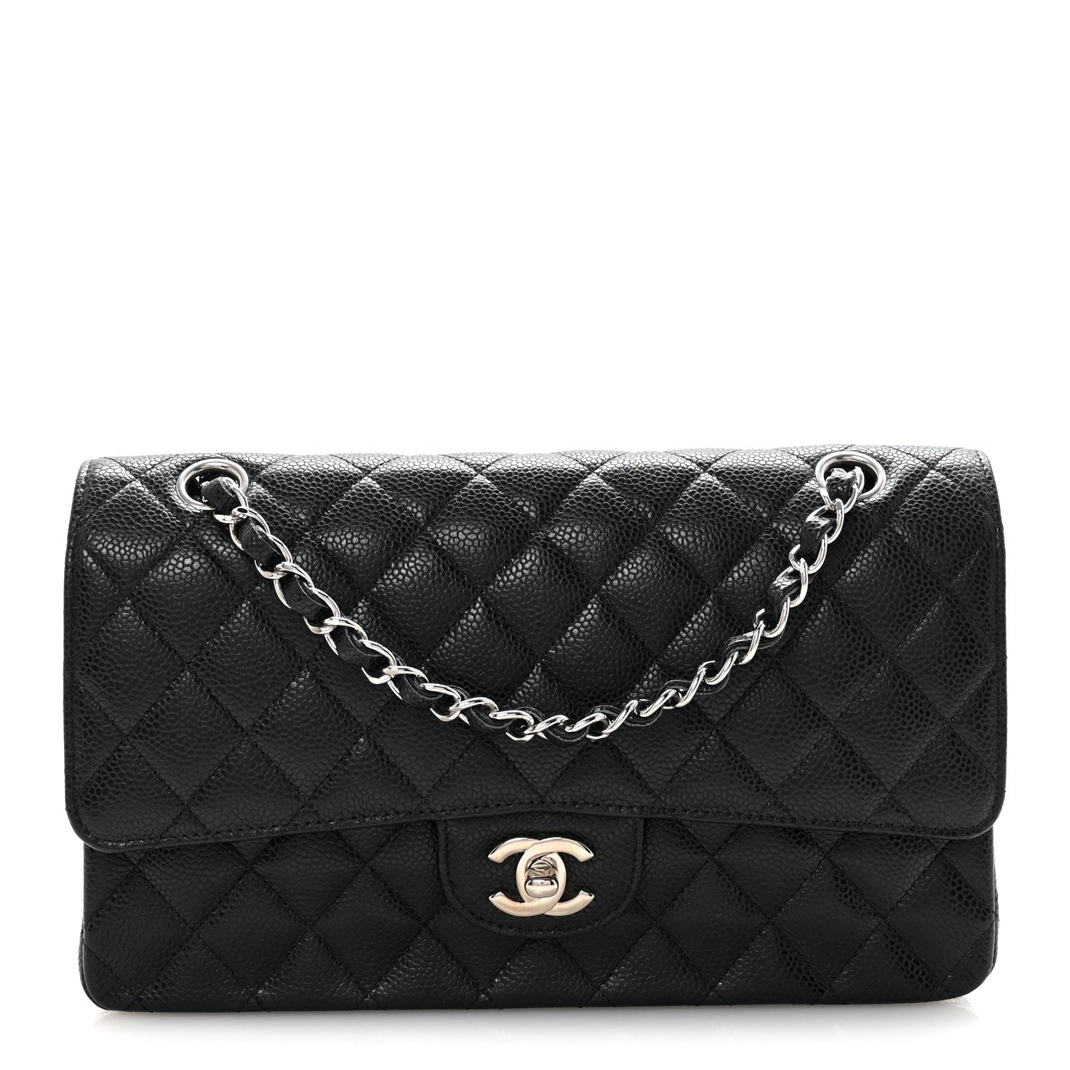 Chanel Caviar Quilted Medium Double Flap Black 1 of 11