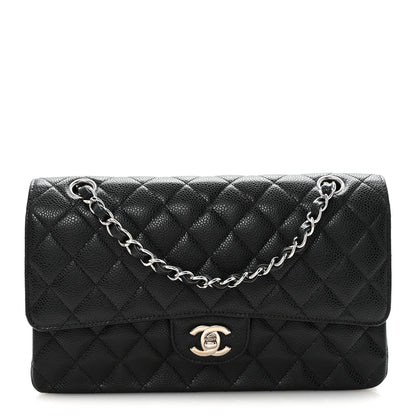 Chanel Caviar Quilted Medium Double Flap Black 1 of 11