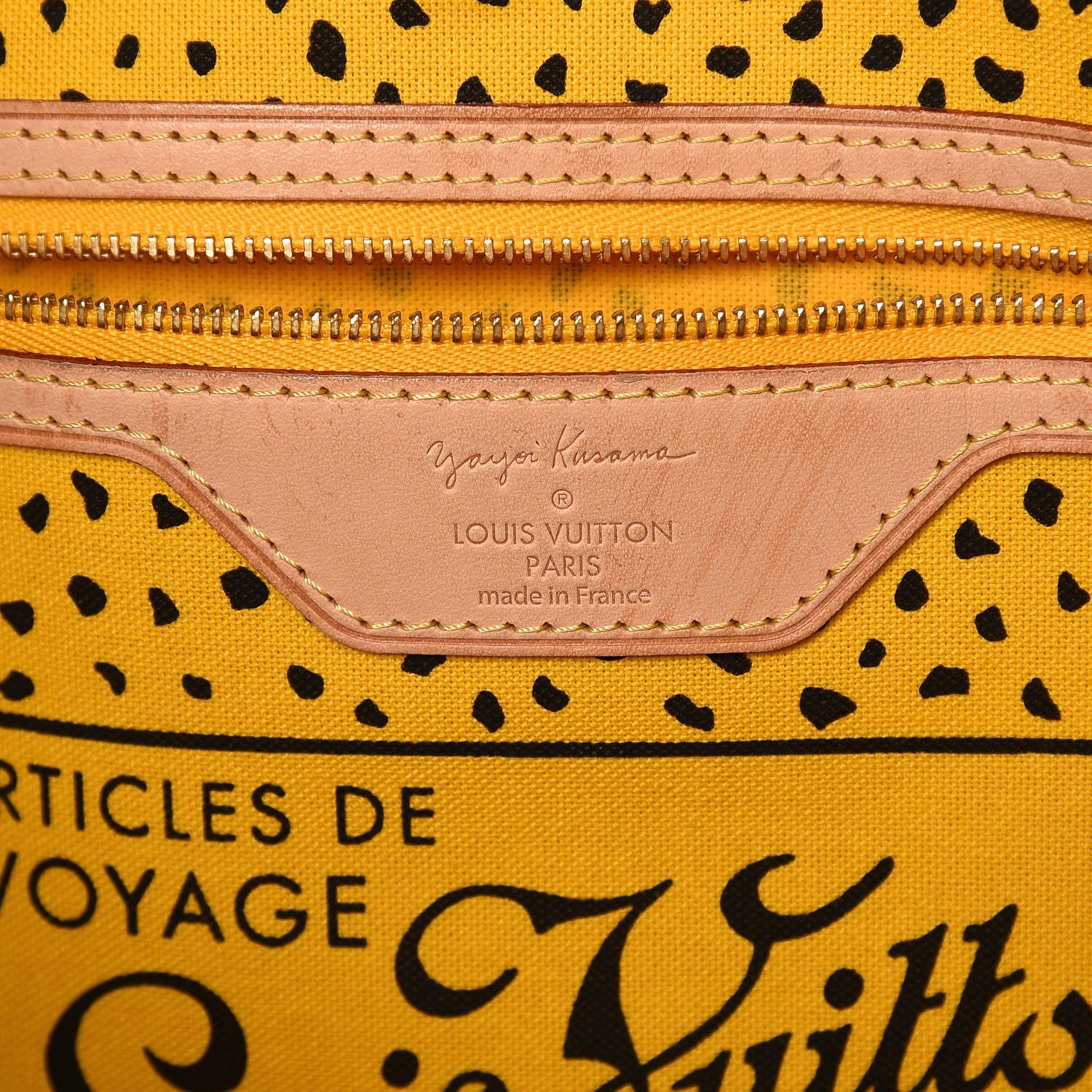 Louis Vuitton Monogram Kusama Waves Neverfull MM Yellow 6 of 7