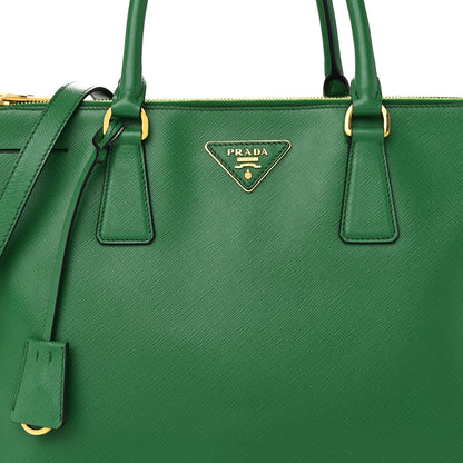 Prada Saffiano Medium Galleria Double Zip Tote Verde 8 of 12