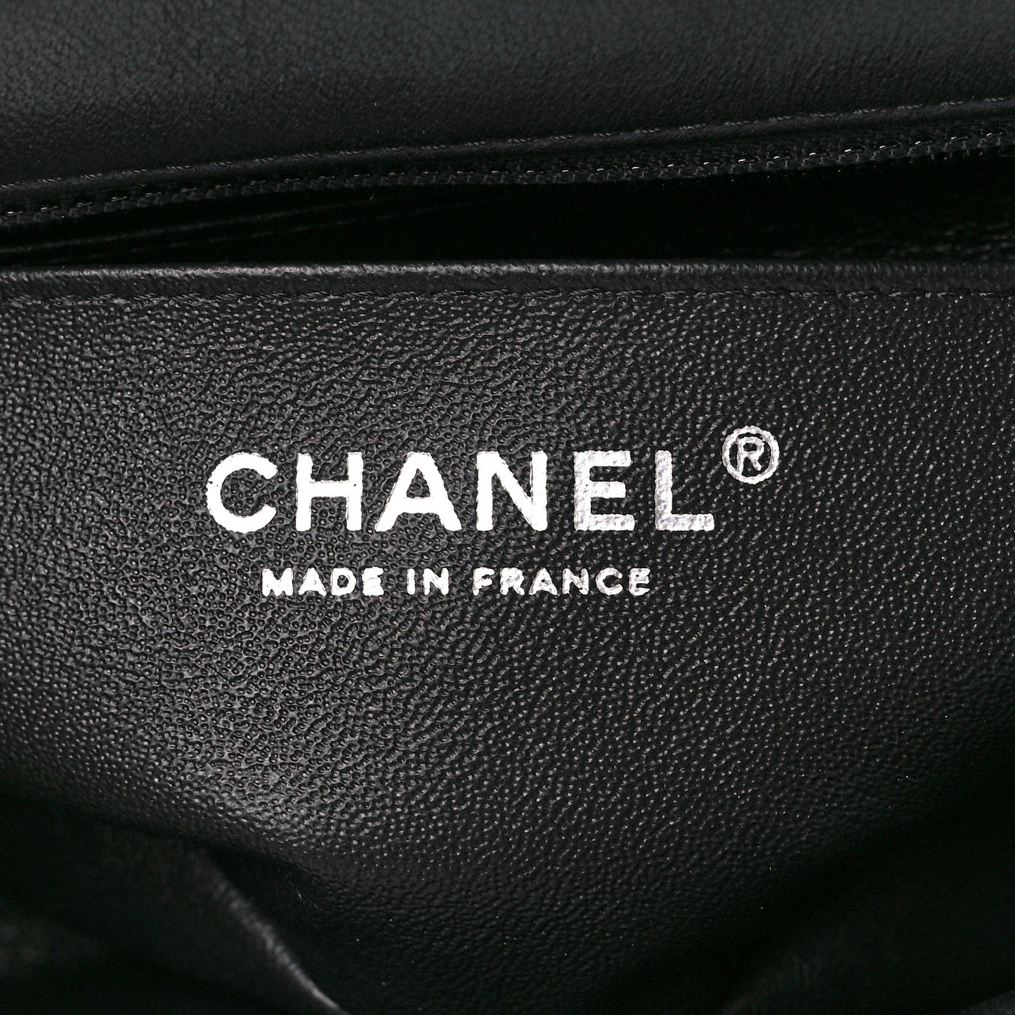 Lambskin Quilted Mini Rectangular Flap Black
