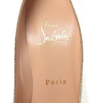 Christian Louboutin Nappa Pepite Decoltish 100 Pumps 36 Gold 8 of 12