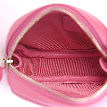 Chanel Caviar Quilted Zip Around Classic Coin Purse Pink 4 of 6