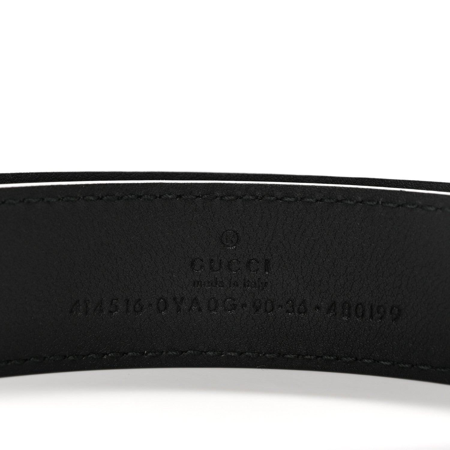 Gucci Plutone Calfskin Double G 30mm Belt 90 36 Black 3 of 8