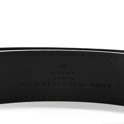 Gucci Plutone Calfskin Double G 30mm Belt 90 36 Black 3 of 8