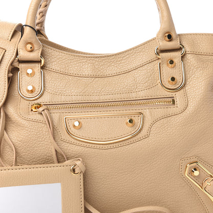 Balenciaga Shiny Goatskin Gold Metallic Edge Hardware Town Beige Sahara 10 of 10