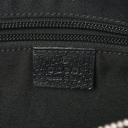 Gucci Monogram Medium Half Moon Hobo Black 6 of 10