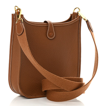 Hermes Taurillon Clemence Evelyne TPM Gold 3 of 10