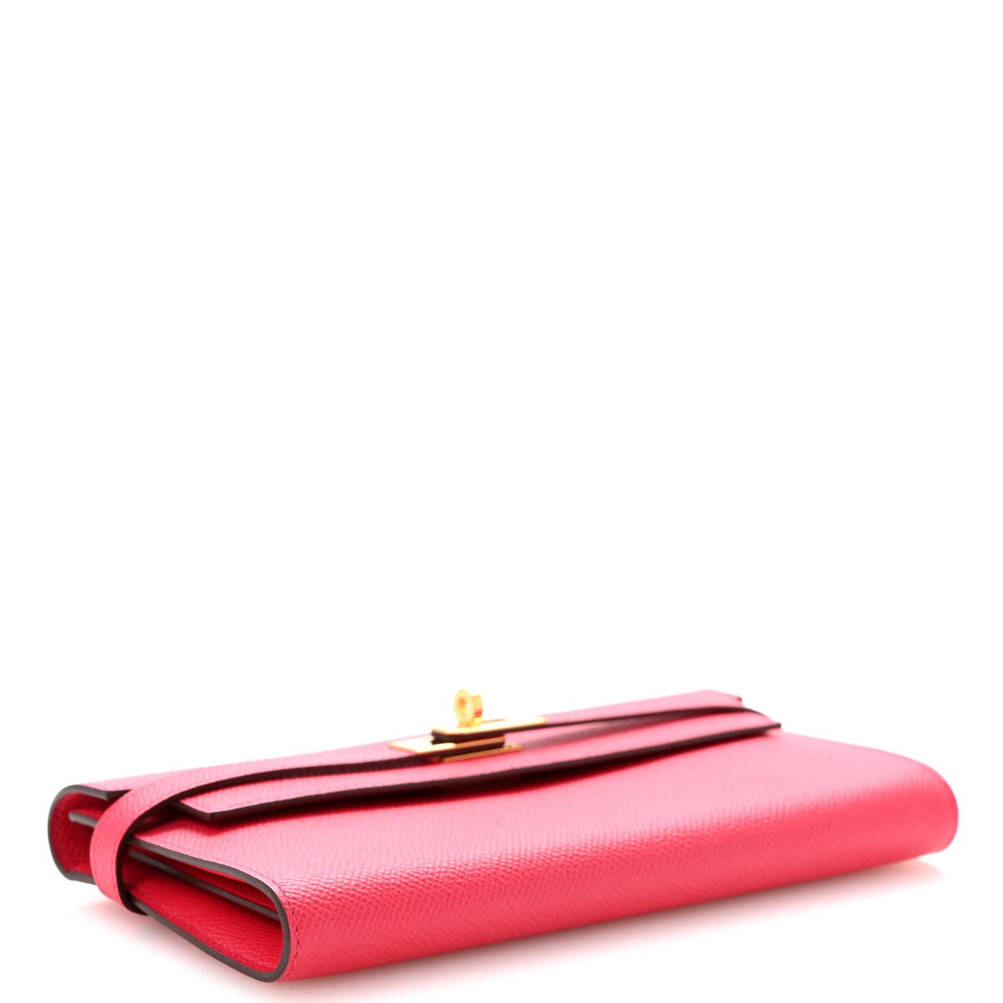 Epsom Kelly Longue Wallet Rose Extreme