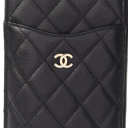 Chanel Caviar Quilted Classic Flat Wallet Pouch Black 9 of 10