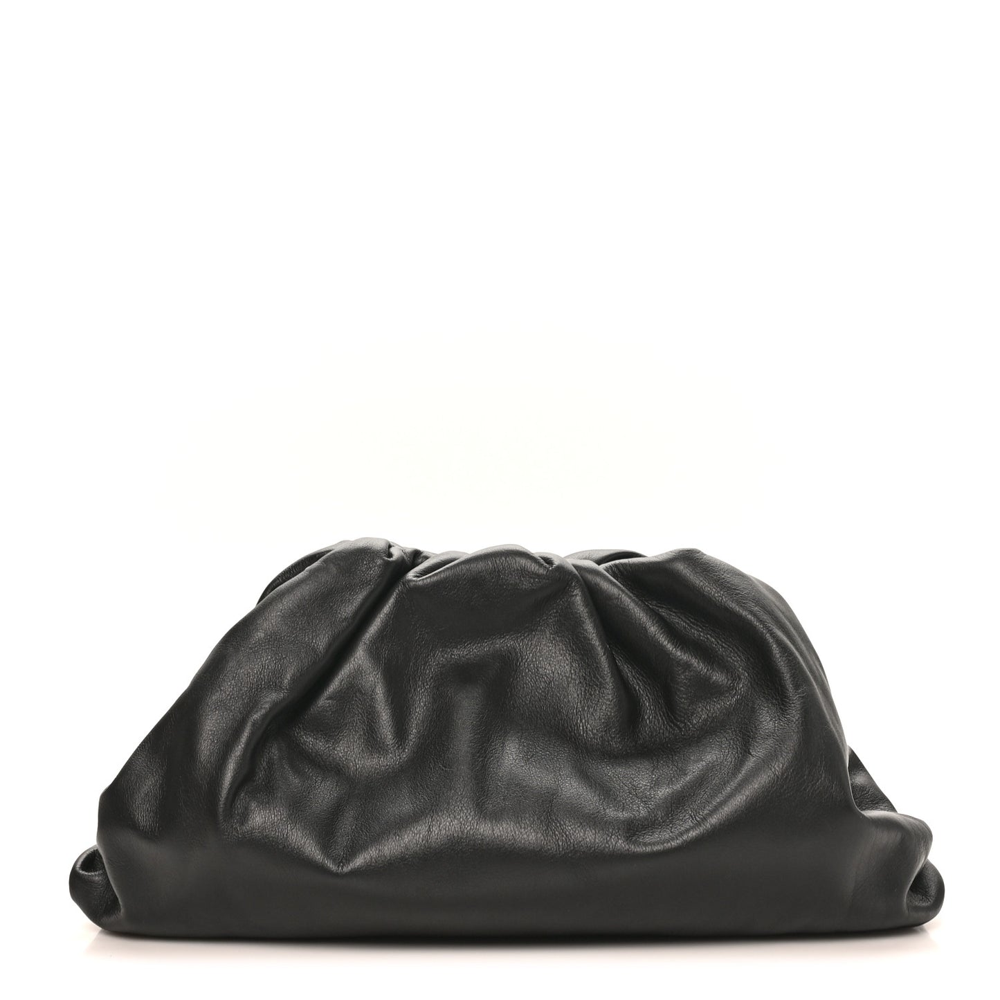 Smooth Butter Calf The Pouch Oversized Clutch Black