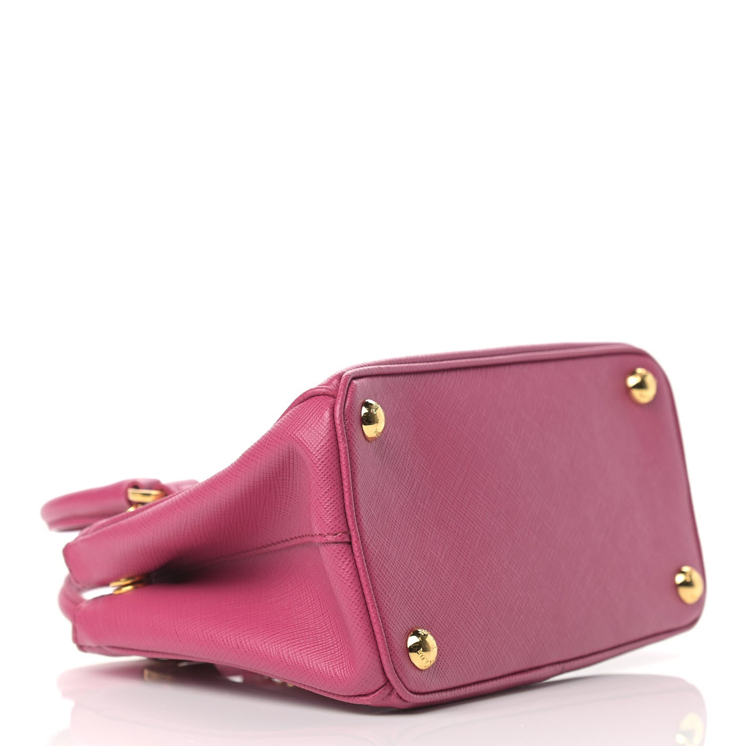 Prada Saffiano Lux Micro Galleria Double Zip Tote Fuxia 4 of 17