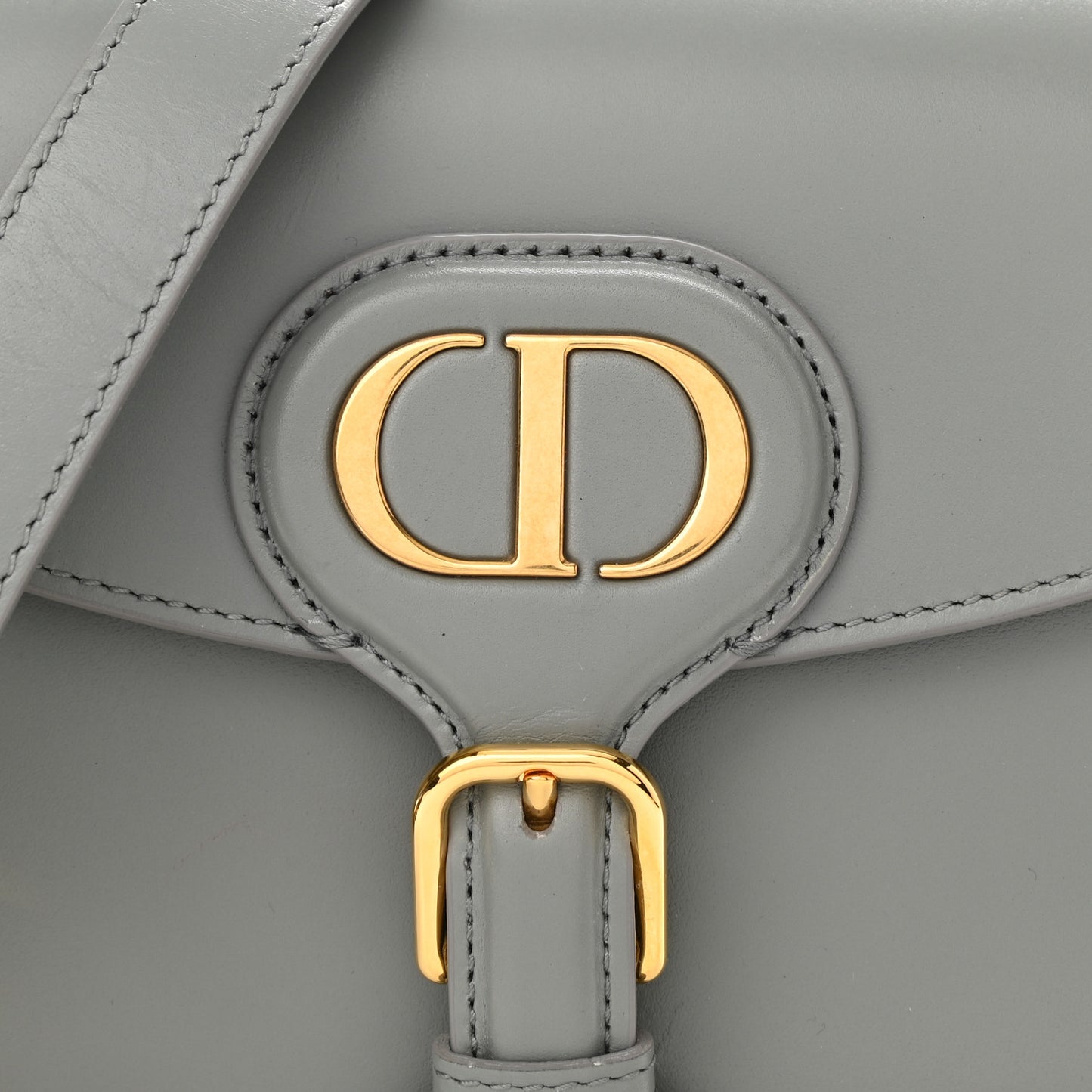 Box Calfskin Small Bobby Bag Gray