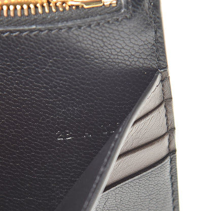 Givenchy Calfskin GV3 Wristlet Zip Card Holder Black Grey 8 of 10