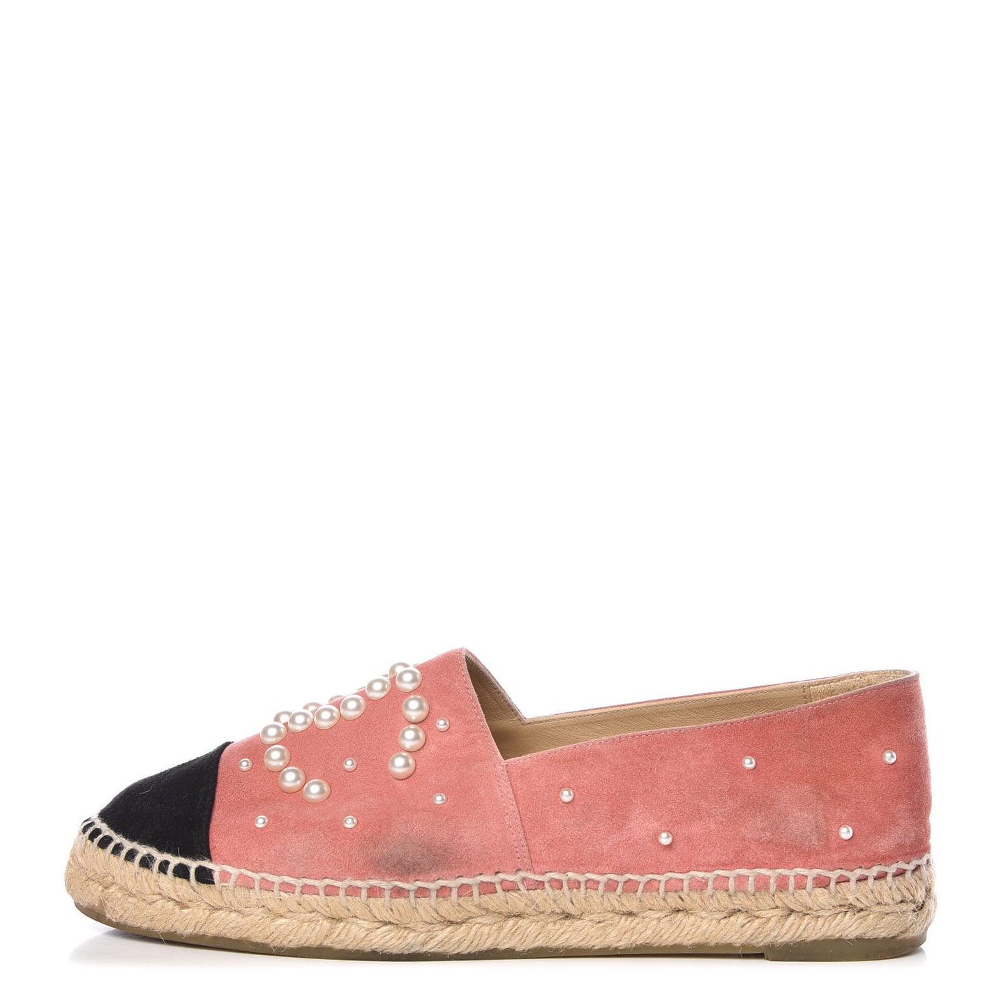 Suede Pearl CC Espadrilles 37 Pink