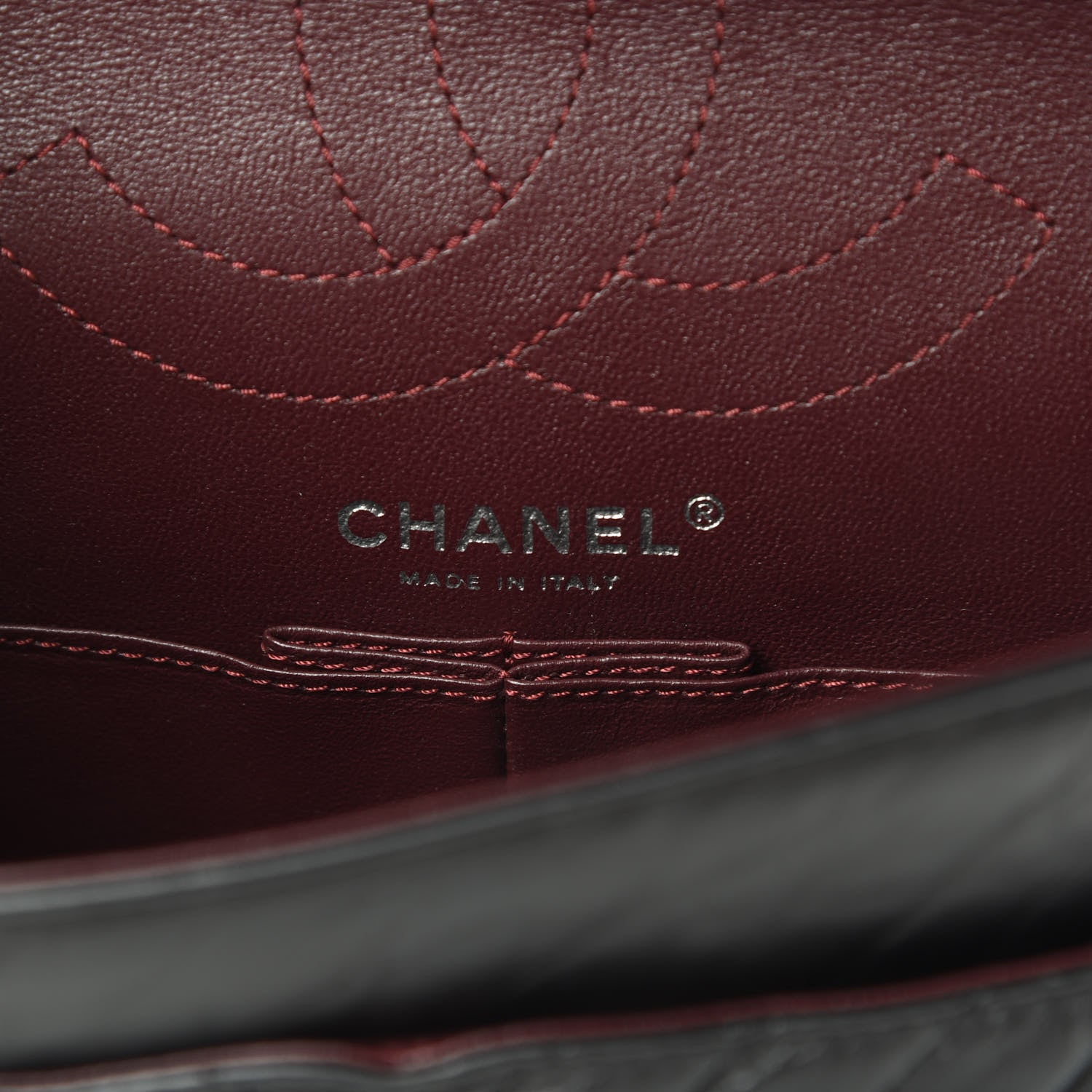 Chanel Aged Calfskin Chevron Quilted 2.55 Reissue 225 Flap So Black 6 of 17