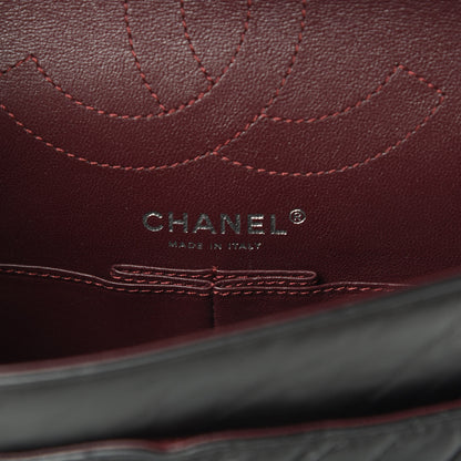 Chanel Aged Calfskin Chevron Quilted 2.55 Reissue 225 Flap So Black 6 of 17
