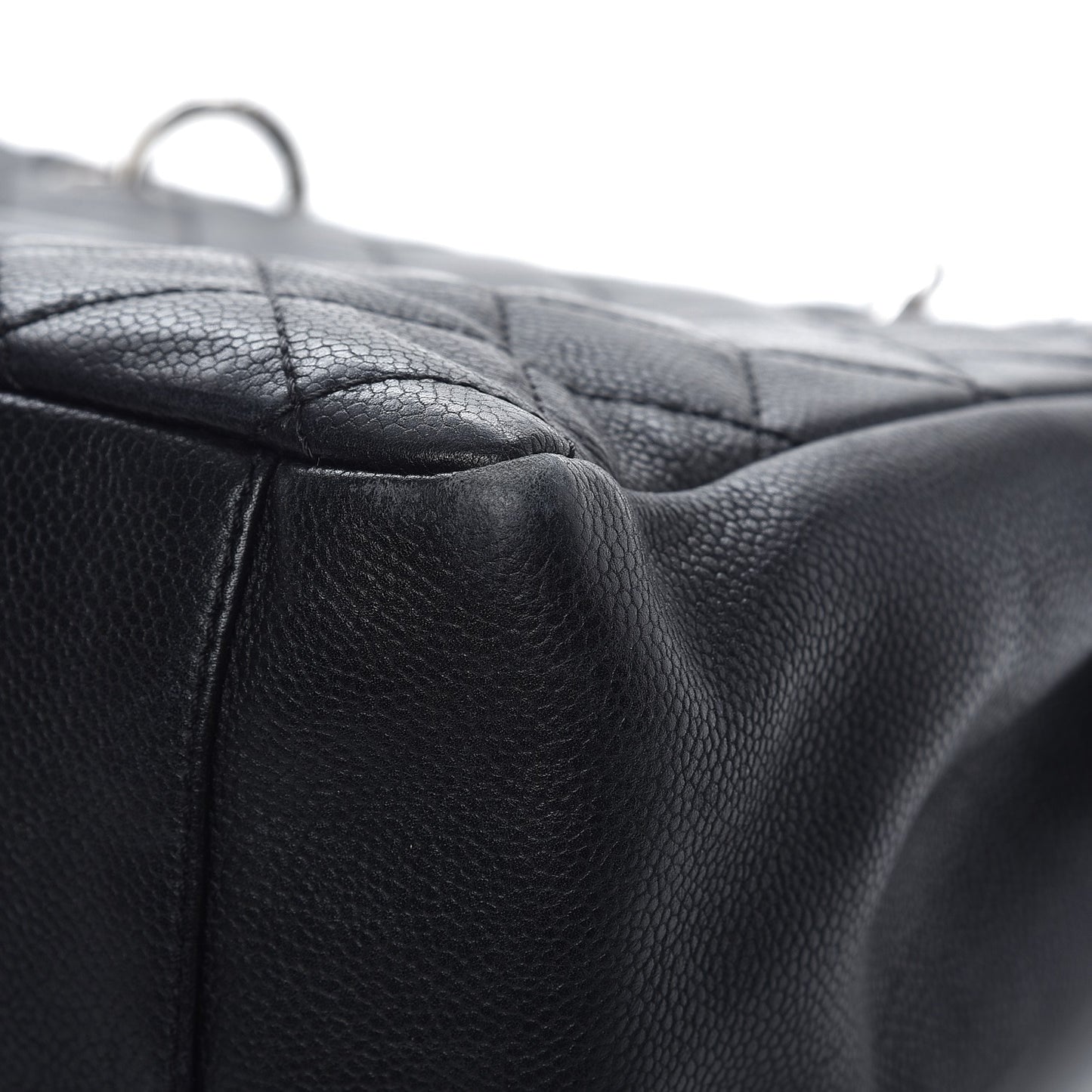 Caviar Quilted Grand Shopping Tote GST Black