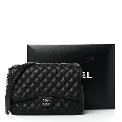 Chanel Caviar Quilted Medium Rock In Rome Single Flap Black 10 of 10