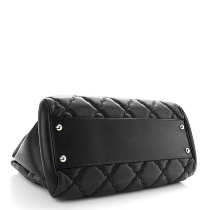 Chanel Calfskin Double Stitch Large Hamptons Flap Bag Black 4 of 10