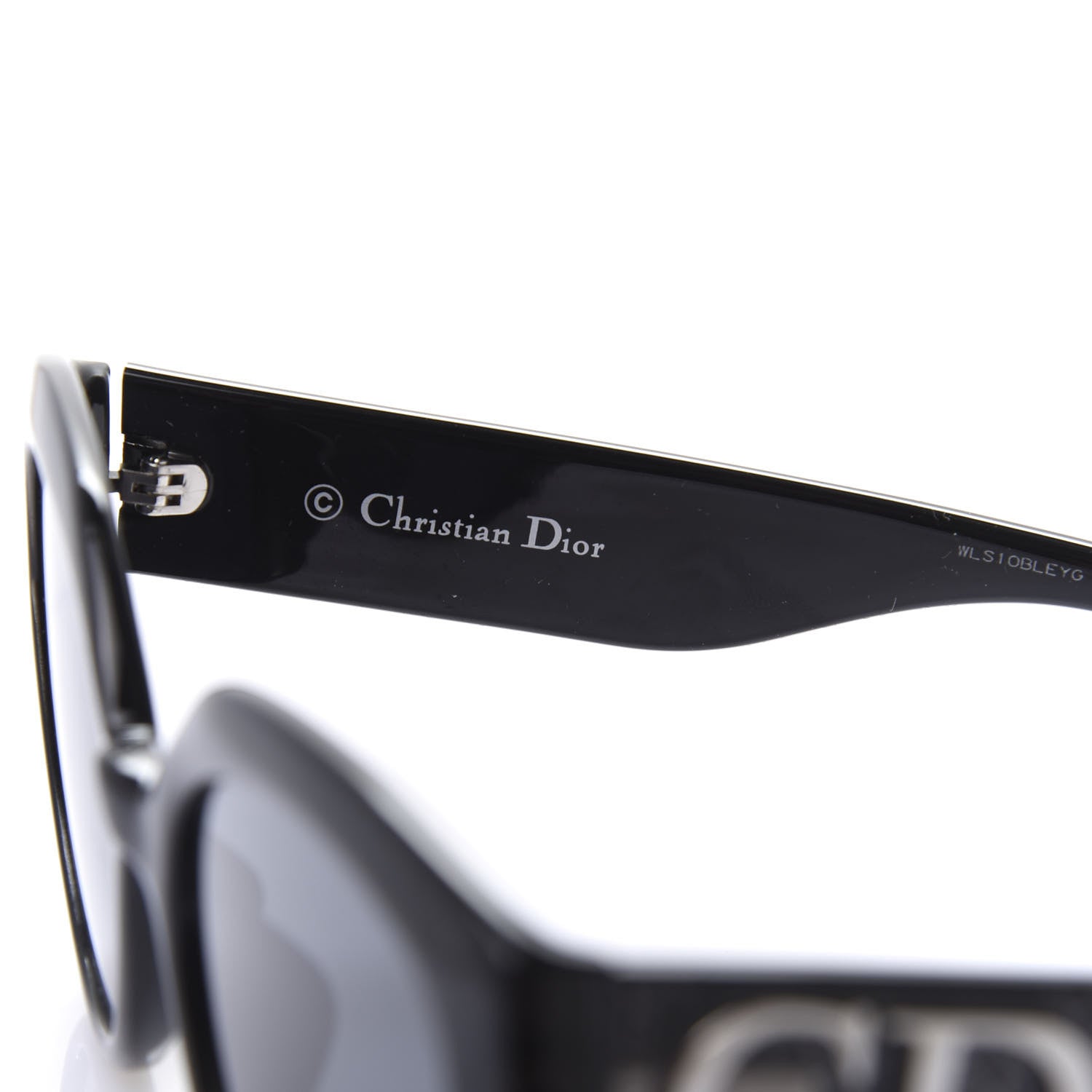 Christian Dior Acetate Cannage DDiorF Cat Eye Sunglasses Black 5 of 11