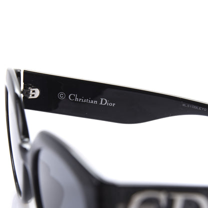 Christian Dior Acetate Cannage DDiorF Cat Eye Sunglasses Black 5 of 11