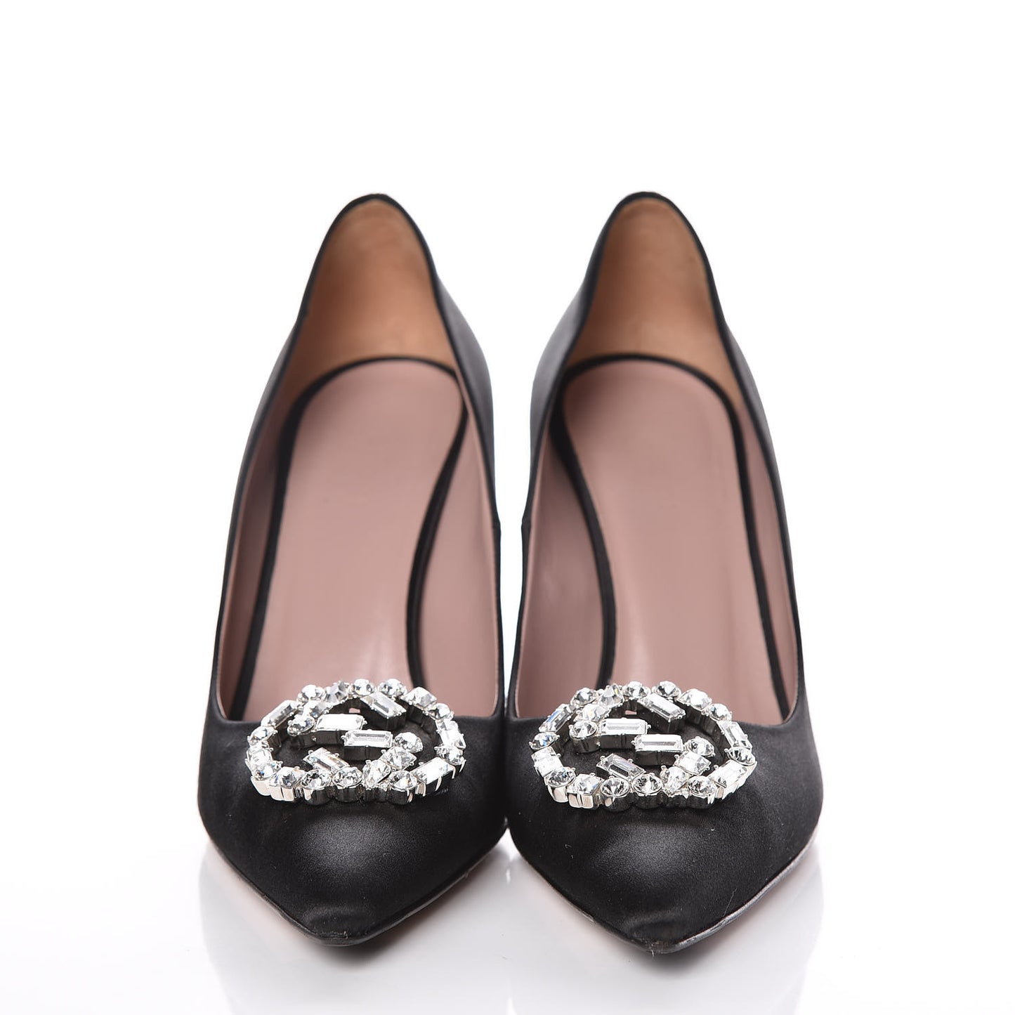 Satin Sparkling GG Pumps 37.5 Black