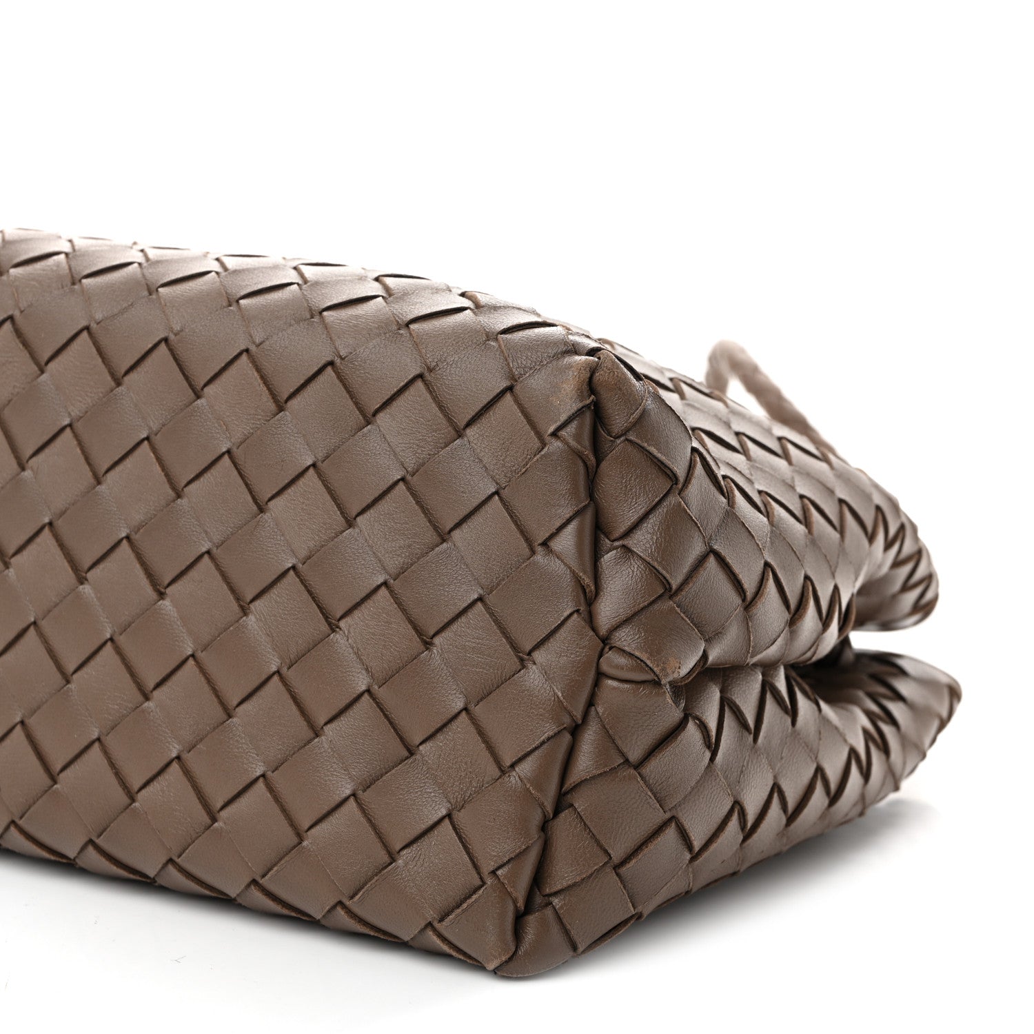 Bottega Veneta Nappa Intrecciato Medium Andiamo Shoulder Bag Taupe Grey 9 of 10