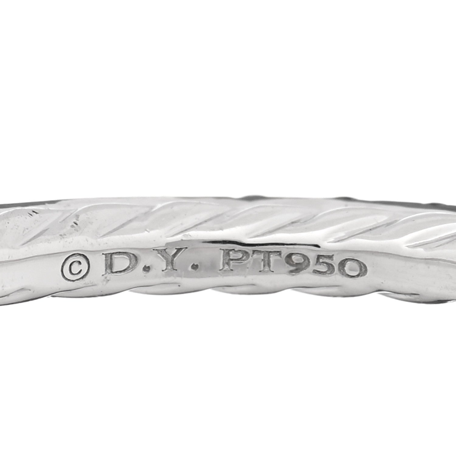 David Yurman Platinum Blue Sapphire 1.85mm Eden Eternity Band Ring 52 6 4 of 4