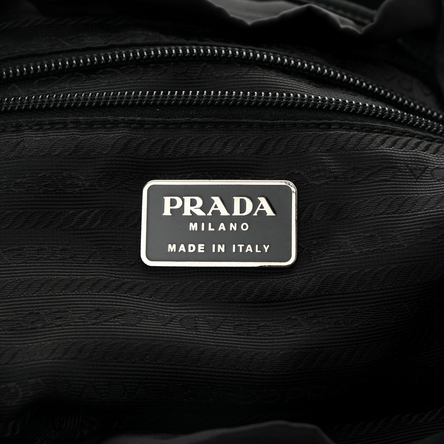 Prada Tessuto Nylon Vela Cinch Backpack Black 5 of 9
