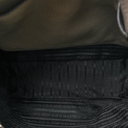 Prada Vitello Daino Soft Mini Hobo Messenger Bag Argilla 5 of 13