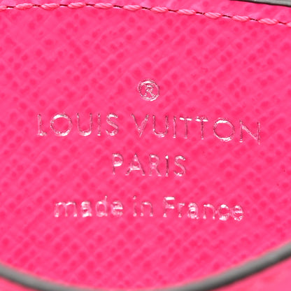 Louis Vuitton Monogram Macassar Card Holder PM Fuchsia 6 of 7