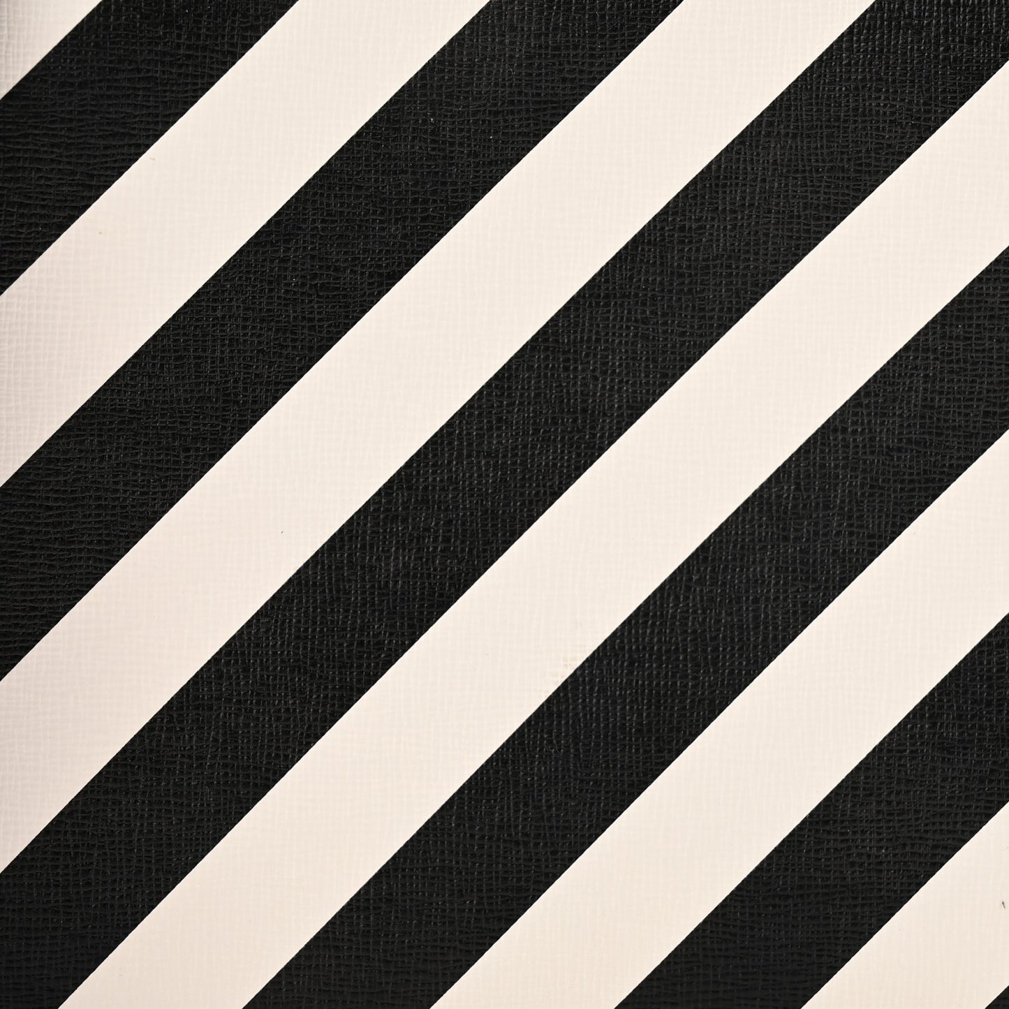 Saffiano Striped Diag Binder Clip Bag White Black