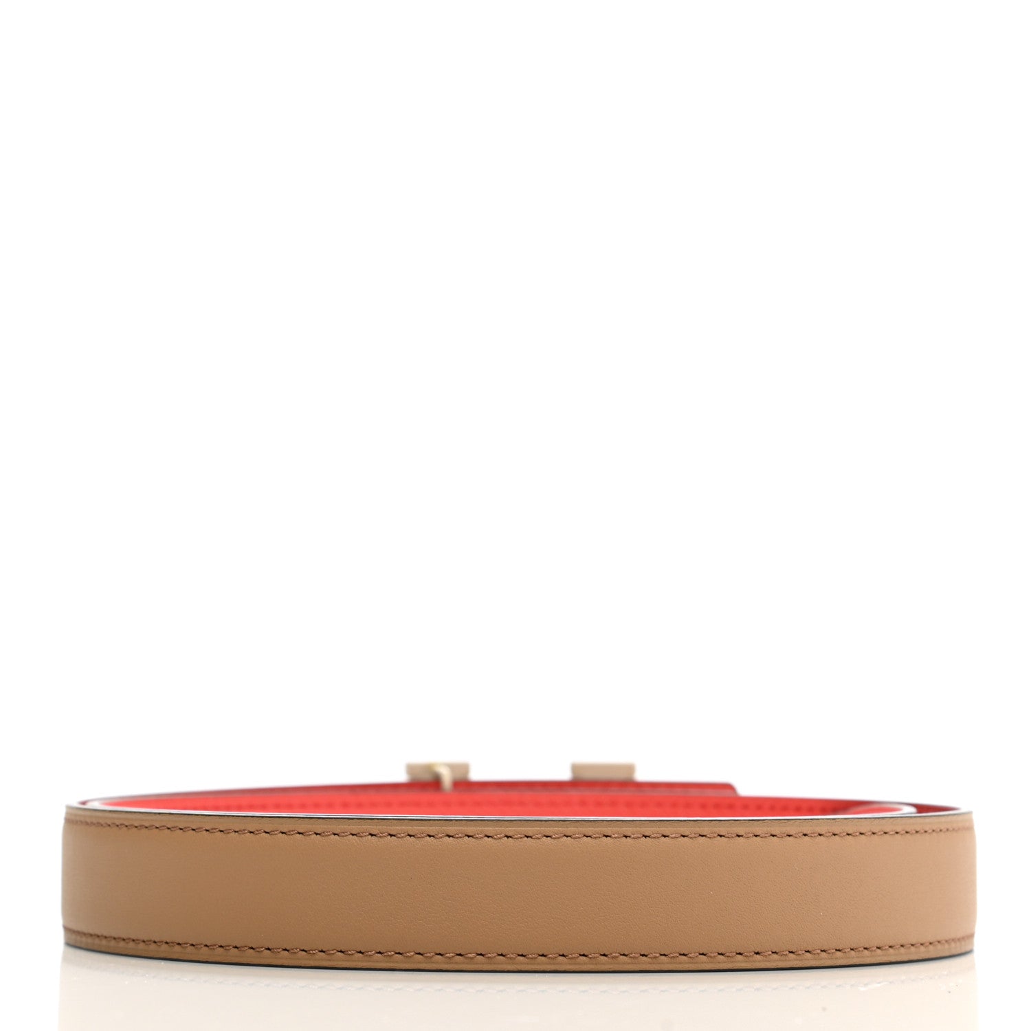 Hermes Swift Epsom Enamel 24mm Mini Constance Reversible Belt 90 Chai Rose Jaipur 2 of 6