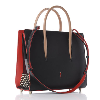 Christian Louboutin Calfskin Spikes Loubinthesky Medium Paloma Black Multimetal 2 of 9