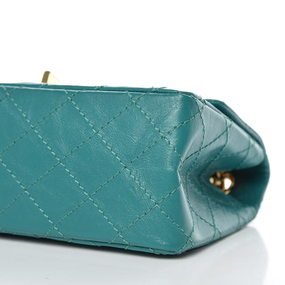 Chanel Aged Calfskin Quilted 2.55 Reissue Mini Flap Green 9 of 12