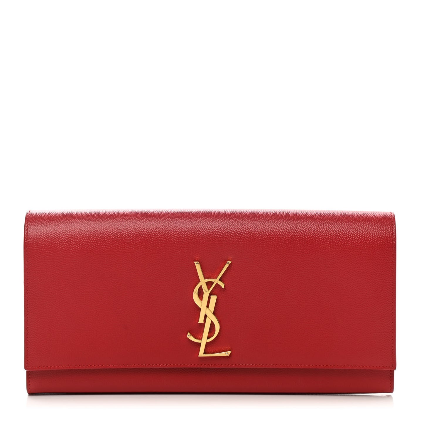 Grain De Poudre Classic Monogram Cassandre Clutch New Red