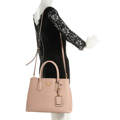 Prada Saffiano Cuir Medium Double Bag Cammeo 2 of 22